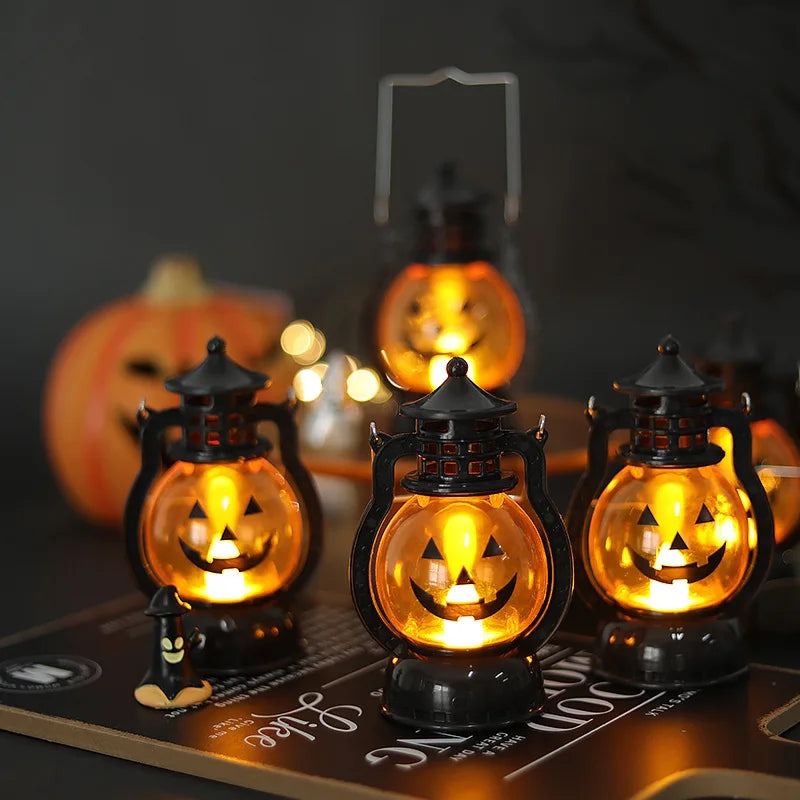 Halloween Pumpkin Lantern LED Hanging Light for Party Decor