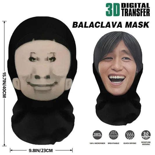 3D Full Face Mask, Funny Realistic Halloween Cosplay Costume