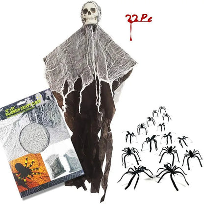 Halloween Hanging Skull Decoration, 50×90cm Horror Prop