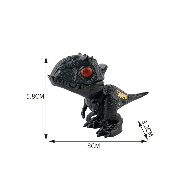 Dinosaur Finger Toy for Kids, Interactive Triceratops & T-Rex Model
