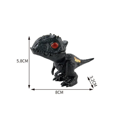 Dinosaur Finger Toy for Kids, Interactive Triceratops & T-Rex Model