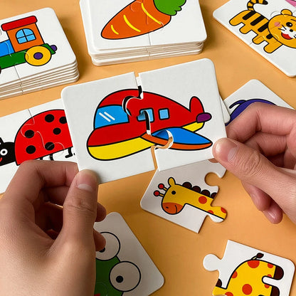 Montessori Matching Cards, Educational Puzzle Toy for Toddlers