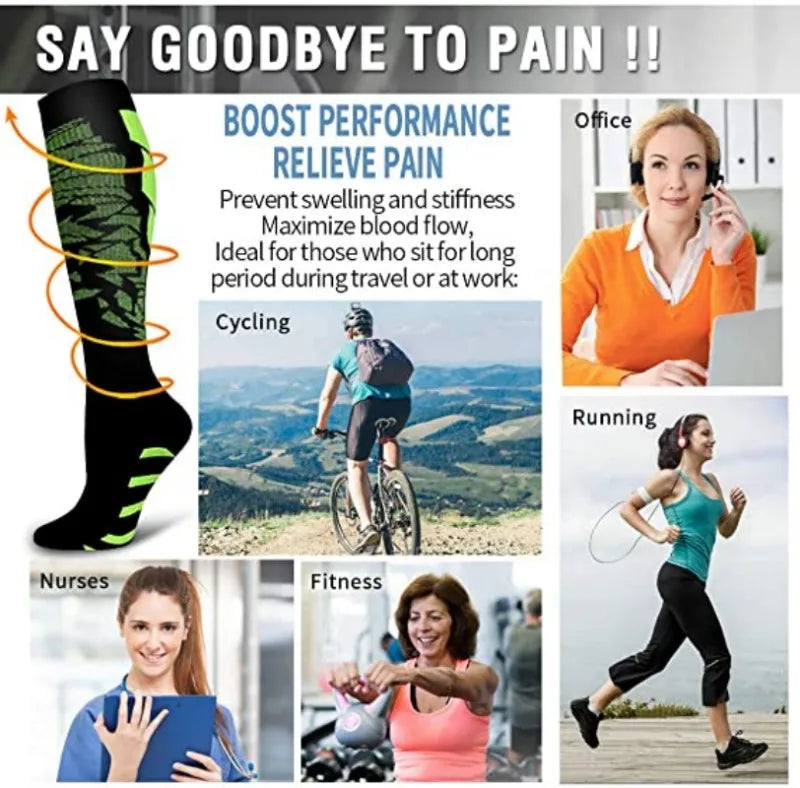 20-30 mmHg Compression Socks for Men and Women Travel Support