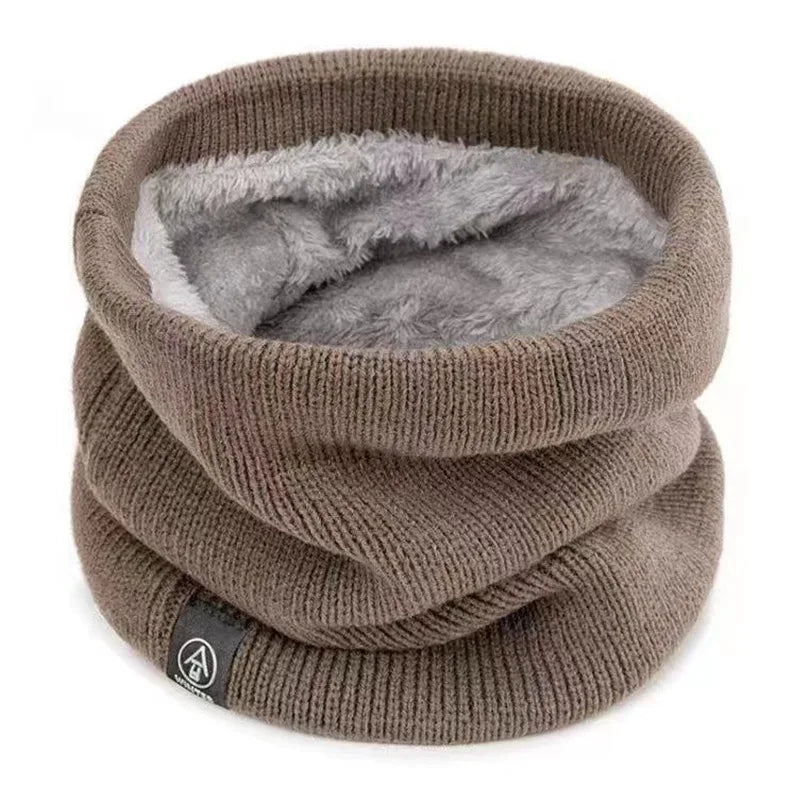 Winter Neck Gaiter Thick Knitted Warm Scarf for Outdoor Sports
