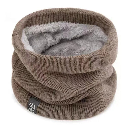 Winter Neck Gaiter Thick Knitted Warm Scarf for Outdoor Sports