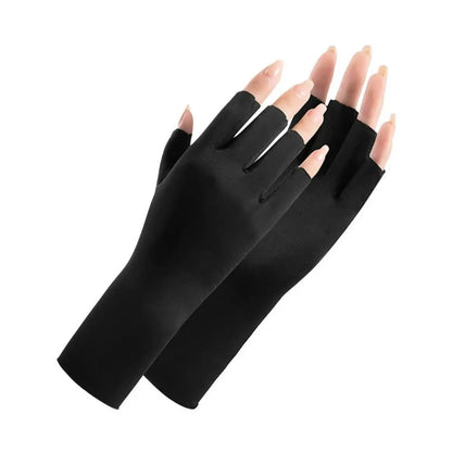 UV Nail Gloves Fingerless UV Protection for Gel Nail Art