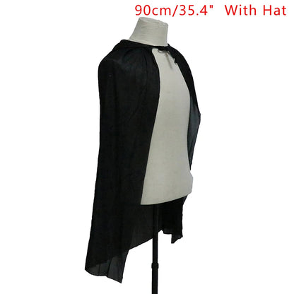 Vampire Costume Cloak Reversible Red Black Halloween Cape
