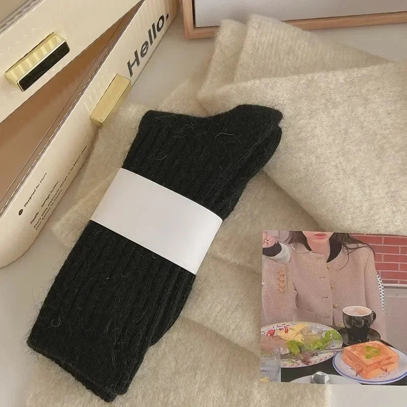 Women's Winter Socks Warm Long Thermal Mid Tube Socks