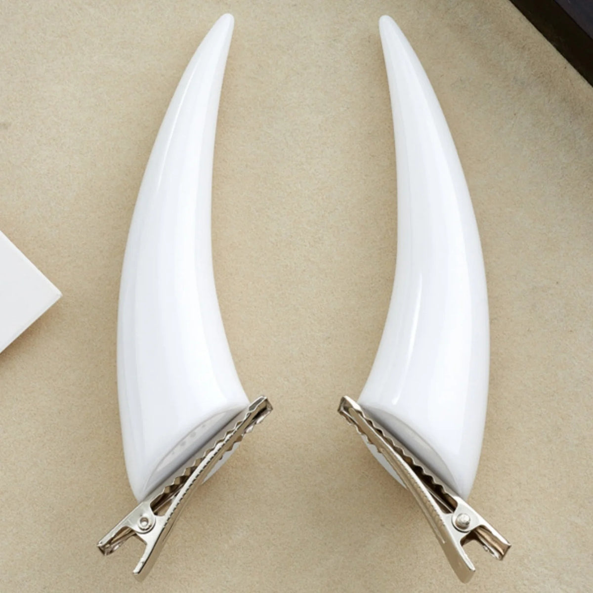 Devil Horn Hair Clips 2PCS Gothic Halloween Hair Accessories