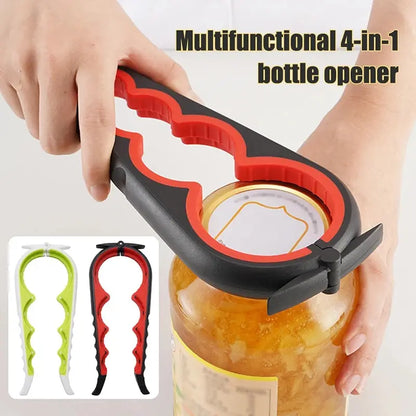 Multi Function Can Opener 4-in-1 Bottle & Jar Lid Opener