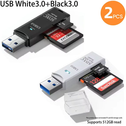 USB 3.0 Card Reader for SD and Micro SD TF Memory Cards