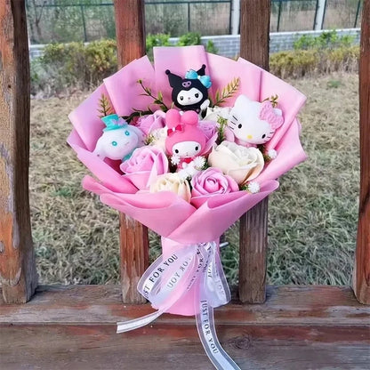 Plush Flower Bouquet with Soft Plush