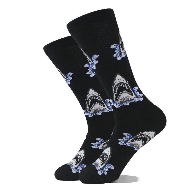 Men's Funny Socks, Novelty Cotton Crew Socks, Crazy Designs