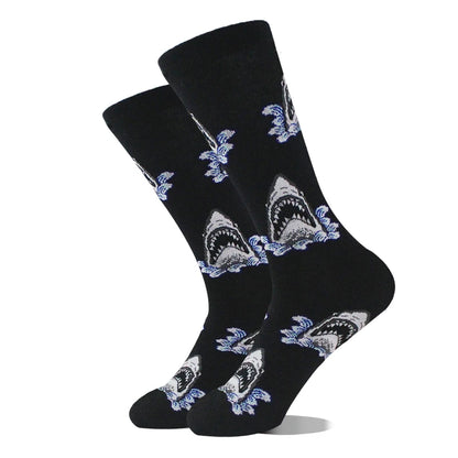 Men's Funny Socks, Novelty Cotton Crew Socks, Crazy Designs