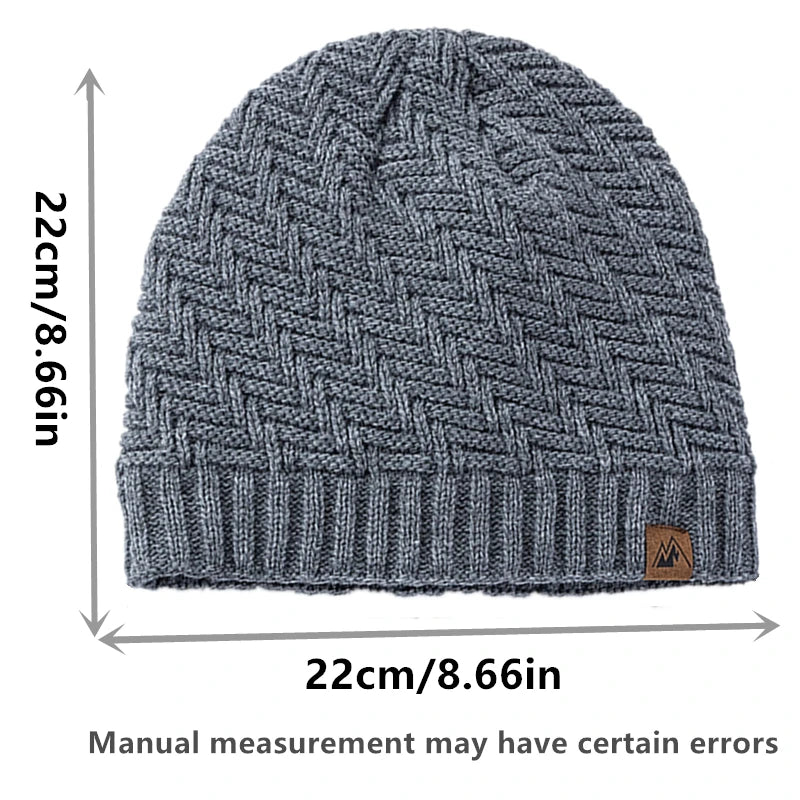 Winter Beanie, Warm Knitted Hat for Men and Women