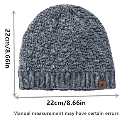 Winter Beanie, Warm Knitted Hat for Men and Women