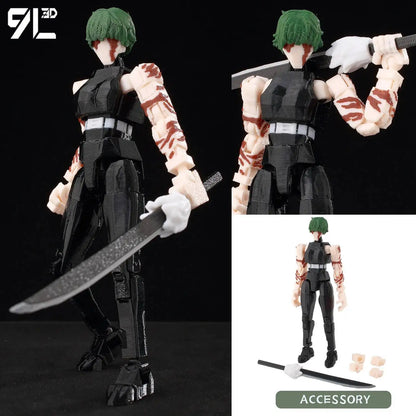 Poseable Action Figure 14cm 3D Printed Collectible Model