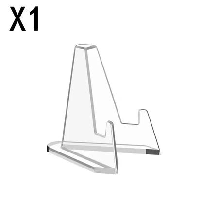 Trading Card Display Stand, Clear Mini Triangle Holder