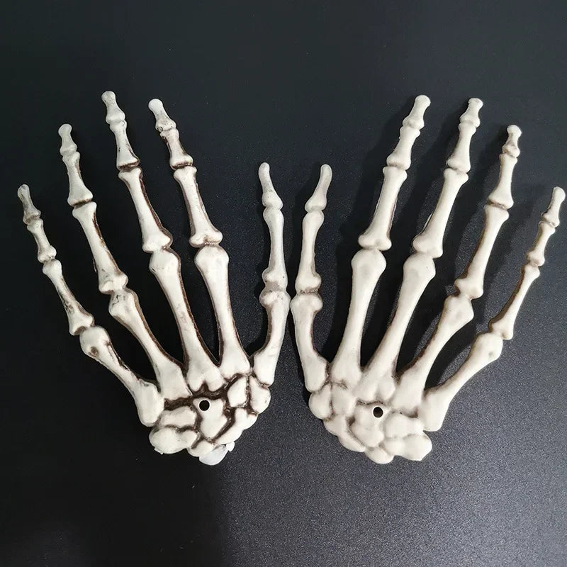 Skeleton Hand Decoration Pair Plastic Halloween Bone Props