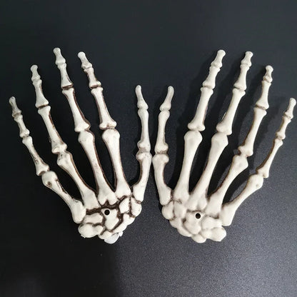 Skeleton Hand Decoration Pair Plastic Halloween Bone Props