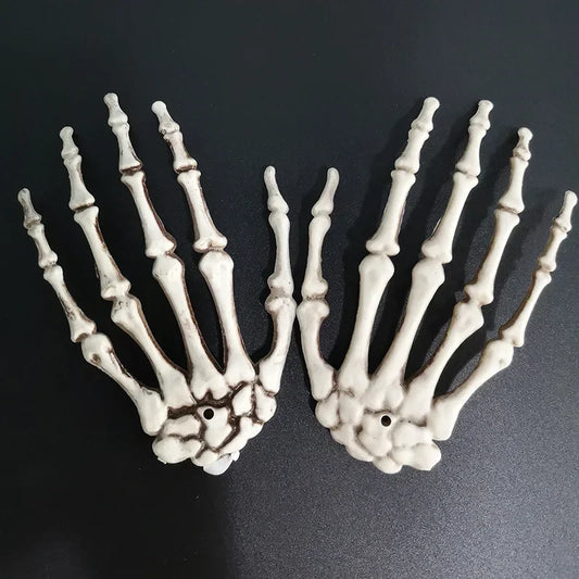 Skeleton Hand Decoration Pair Plastic Halloween Bone Props
