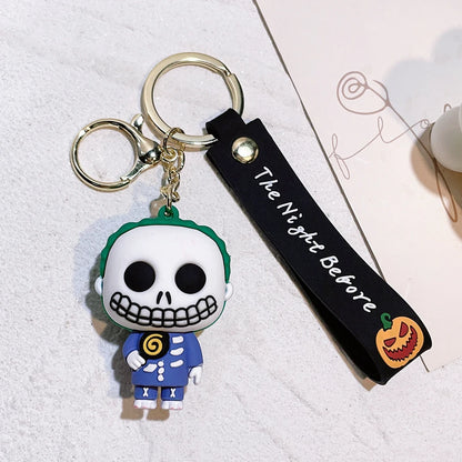 Halloween Cartoon Keychain Silicone Spooky Backpack Accessory