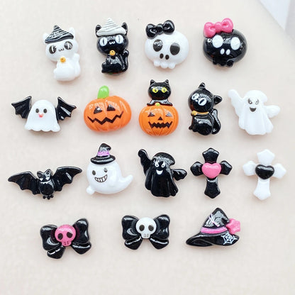 Halloween Nail Art Charms, 20Pcs 3D Resin Nail Decorations