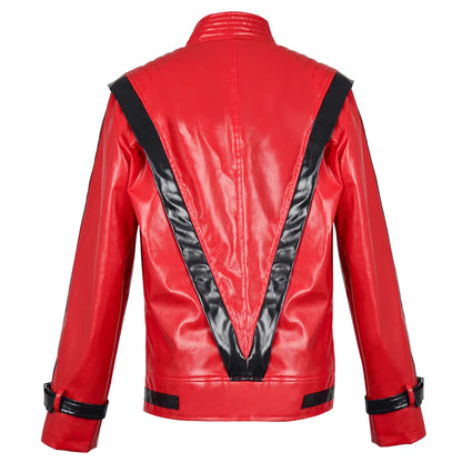Men's Cosplay Jacket – Faux Leather Stage Costume Coat