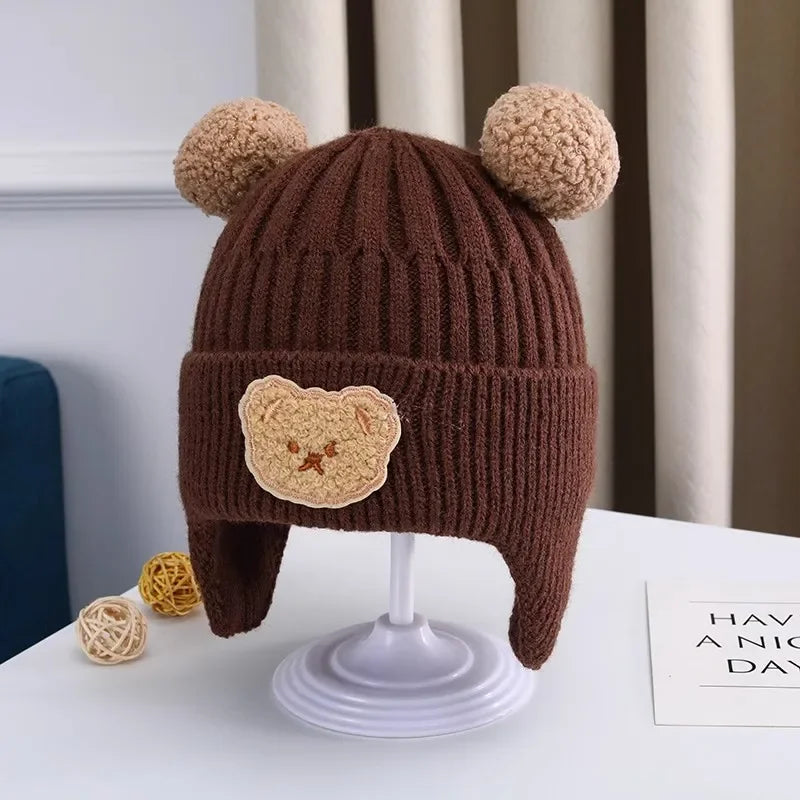 Baby Winter Hat – Warm Knit Bear Ear Hat for Kids