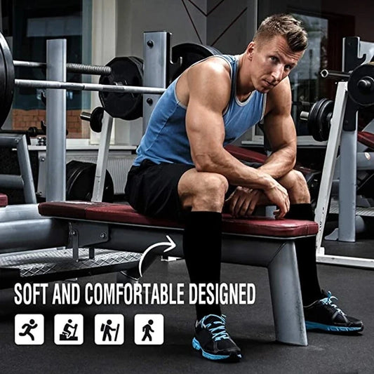 Men's Compression Socks 15-25 mmHg Knee High Sports Socks