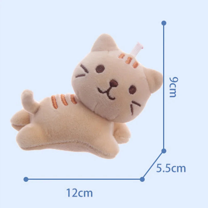 Plush Cat Keychain 12cm Cute Kitten Backpack Pendant Toy