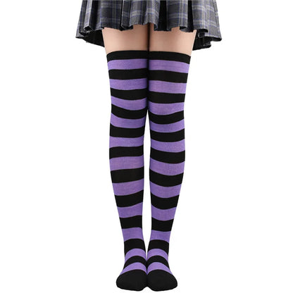 Women’s Striped Socks Long Tube Knee High Fashion Stockings