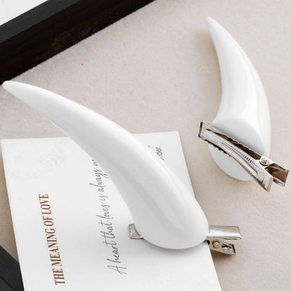 Devil Horn Hair Clips 2PCS Gothic Halloween Hair Accessories