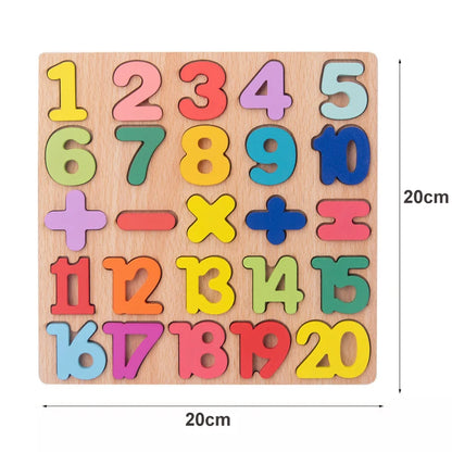 Wooden Montessori Puzzle for Toddlers – Educational Shape Matching Toy
