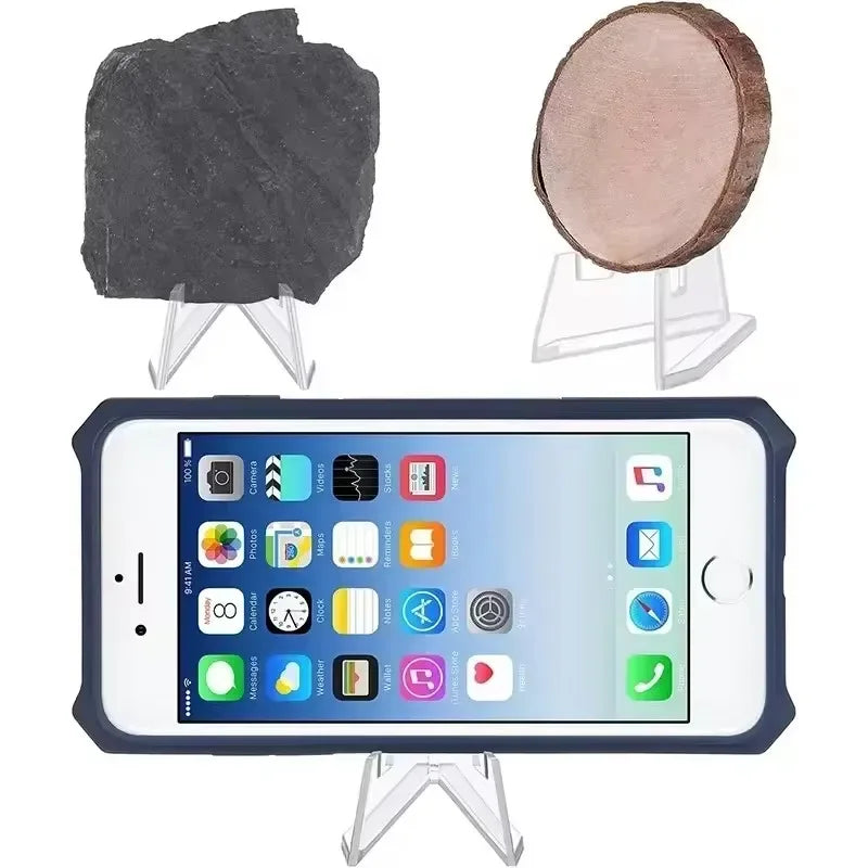 Trading Card Display Stand, Clear Mini Triangle Holder