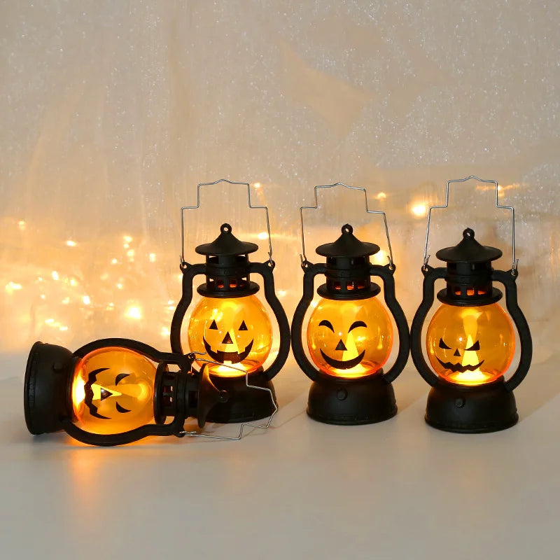 Halloween Pumpkin Lantern LED Hanging Light for Party Decor
