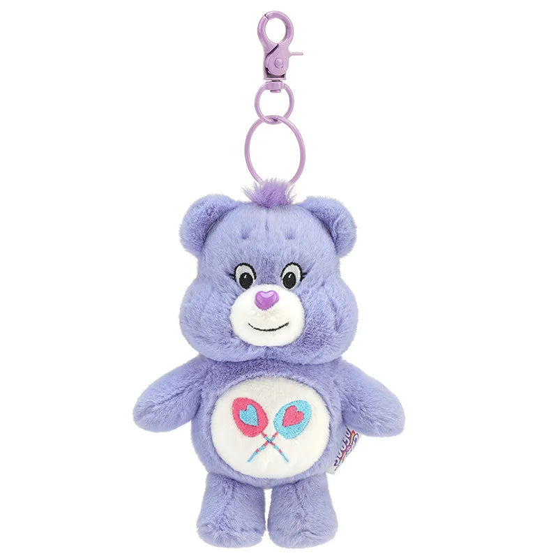 Rainbow Bear Plush Keychain  Cute Plush Bag Charm