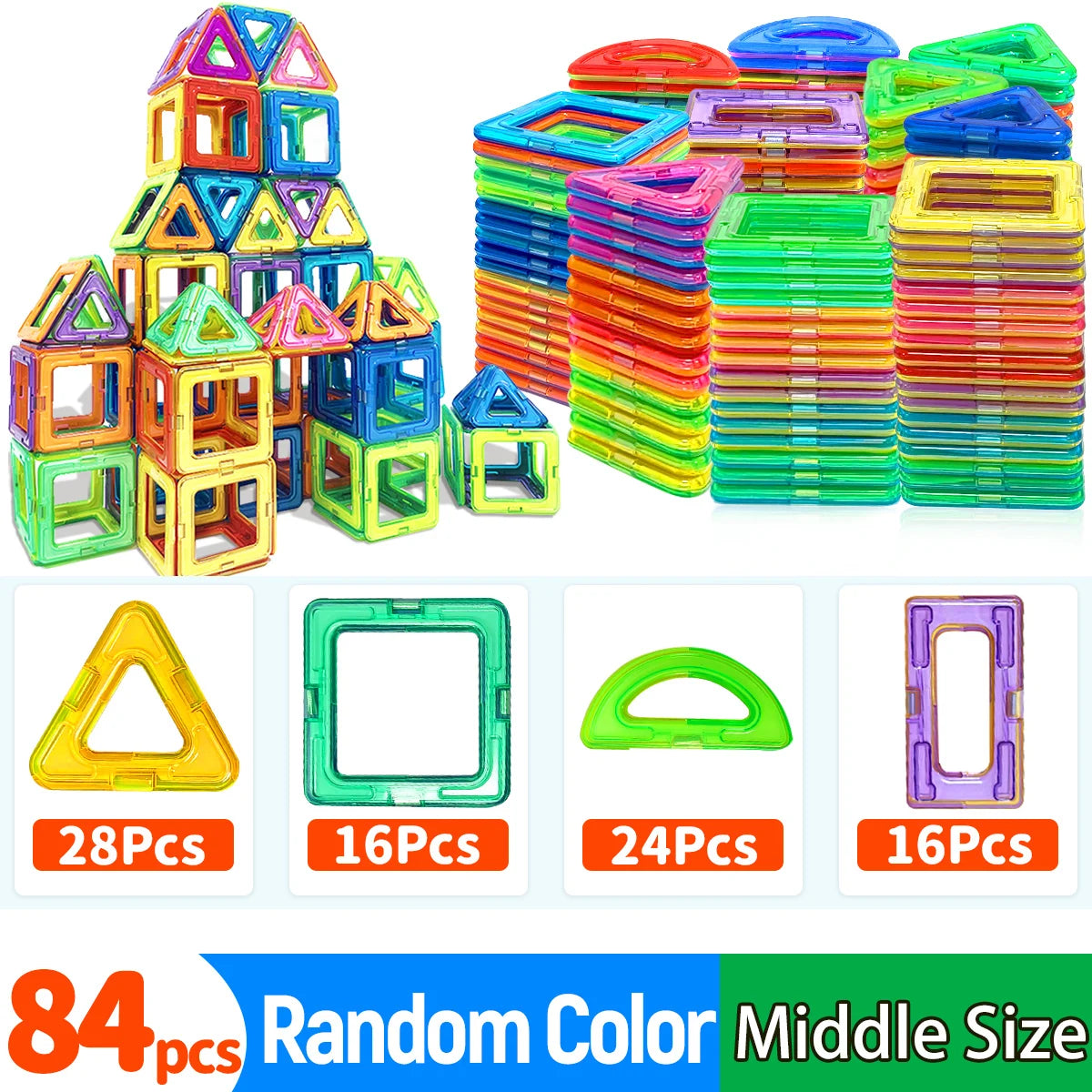 Magnetic Building Blocks STEM Construction Toys for Kids