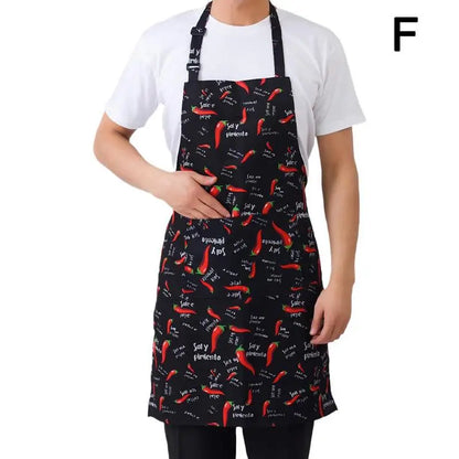 Kitchen Apron with 2 Pockets Adjustable Chef Cooking Apron