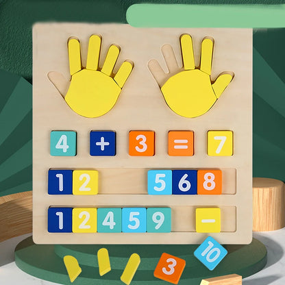 Wooden Counting Toy Montessori Math Learning Set for Kids