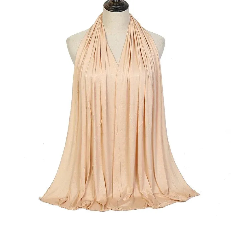 Cotton Hijab Scarf Soft Jersey Muslim Head Wrap for Women