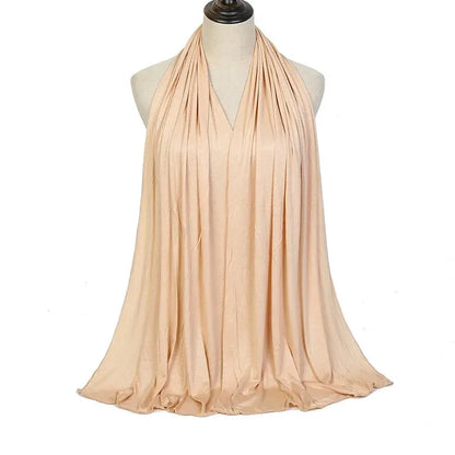 Cotton Hijab Scarf Soft Jersey Muslim Head Wrap for Women