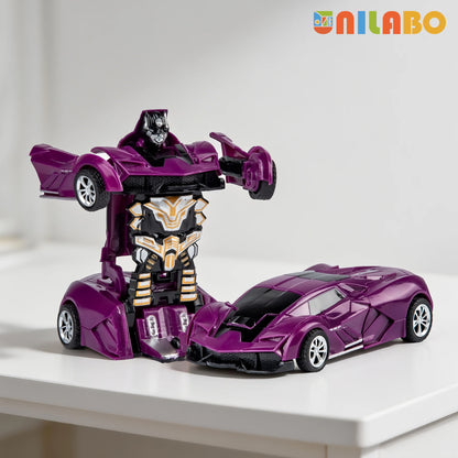 Transformable Robot Car Toy Diecast Educational Toy for Kids