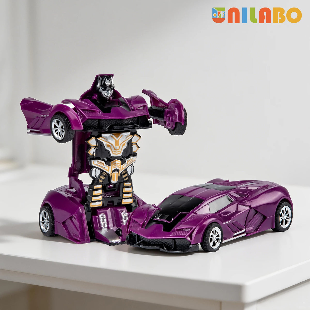 Transformable Robot Car Toy No Battery Educational Toy for Kids