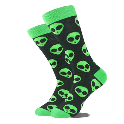 Men's Funny Socks, Novelty Cotton Crew Socks, Crazy Designs