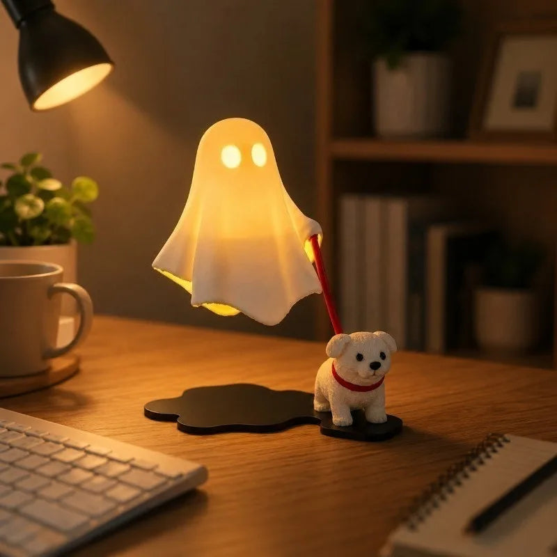 Halloween Puppy Figurine Ghost Dog Tabletop Decoration