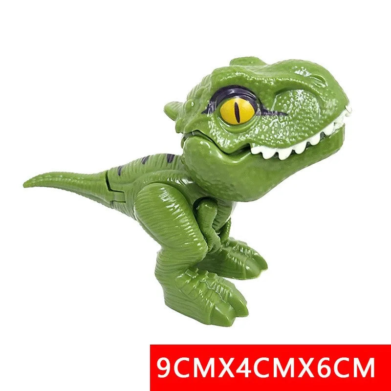 Dinosaur Finger Toy for Kids, Interactive Triceratops & T-Rex Model