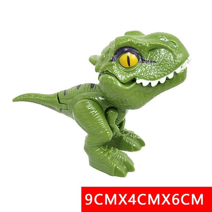 Dinosaur Finger Toy for Kids, Interactive Triceratops & T-Rex Model