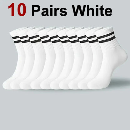 Men's Crew Socks Breathable Sports Socks 5-Pair