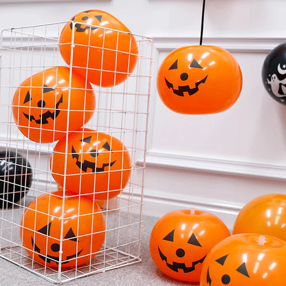 Halloween Pumpkin Balloons, Latex Party Decorations 5/10pcs